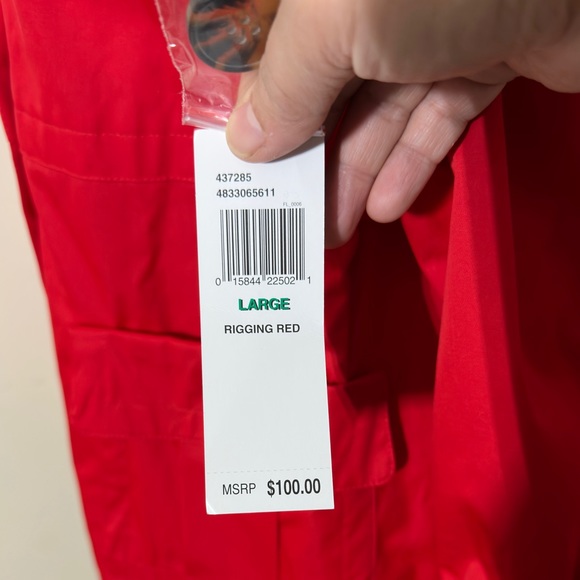 IZOD || Woman’s Red Trench coat size Large - Picture 7 of 10